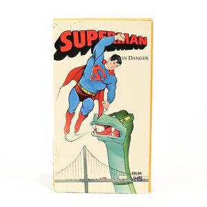 Superman In Danger VHS (Burbank Video 1989) TESTED! T thebeforestore (0)